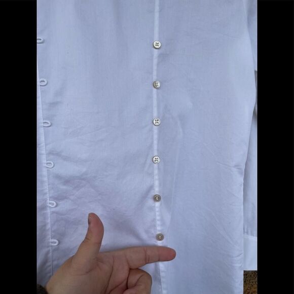 Elizabeth and james button down rhinestone blouse small - Picture 11 of 12